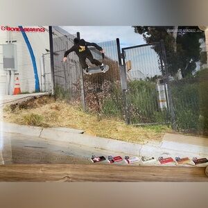 Bones bearings skateboard large size poster supreme vans tony hawk thrasher HUF